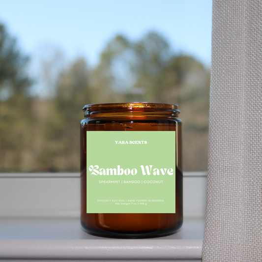 BAMBOO WAVE | Wood Wick Coconut Soy Candle