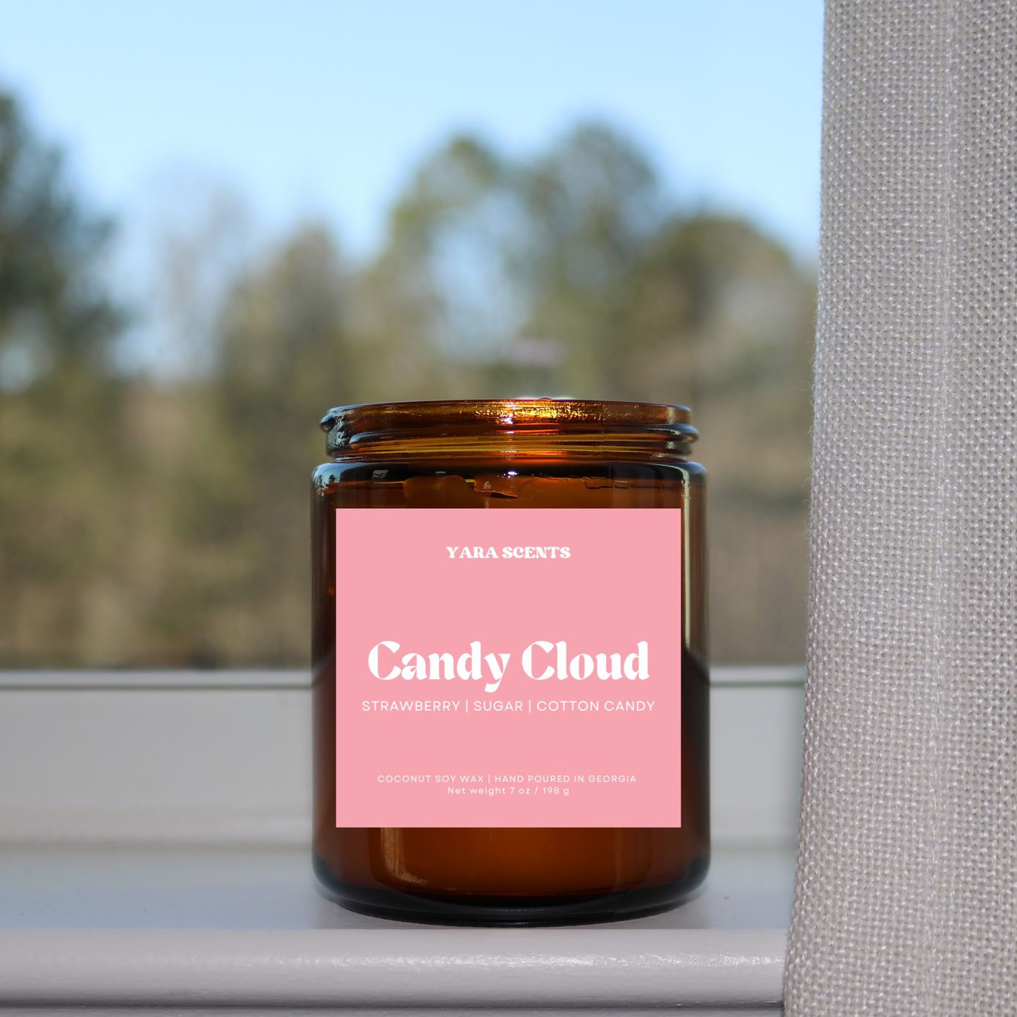 CANDY CLOUD | Wood Wick Coconut Soy Candle