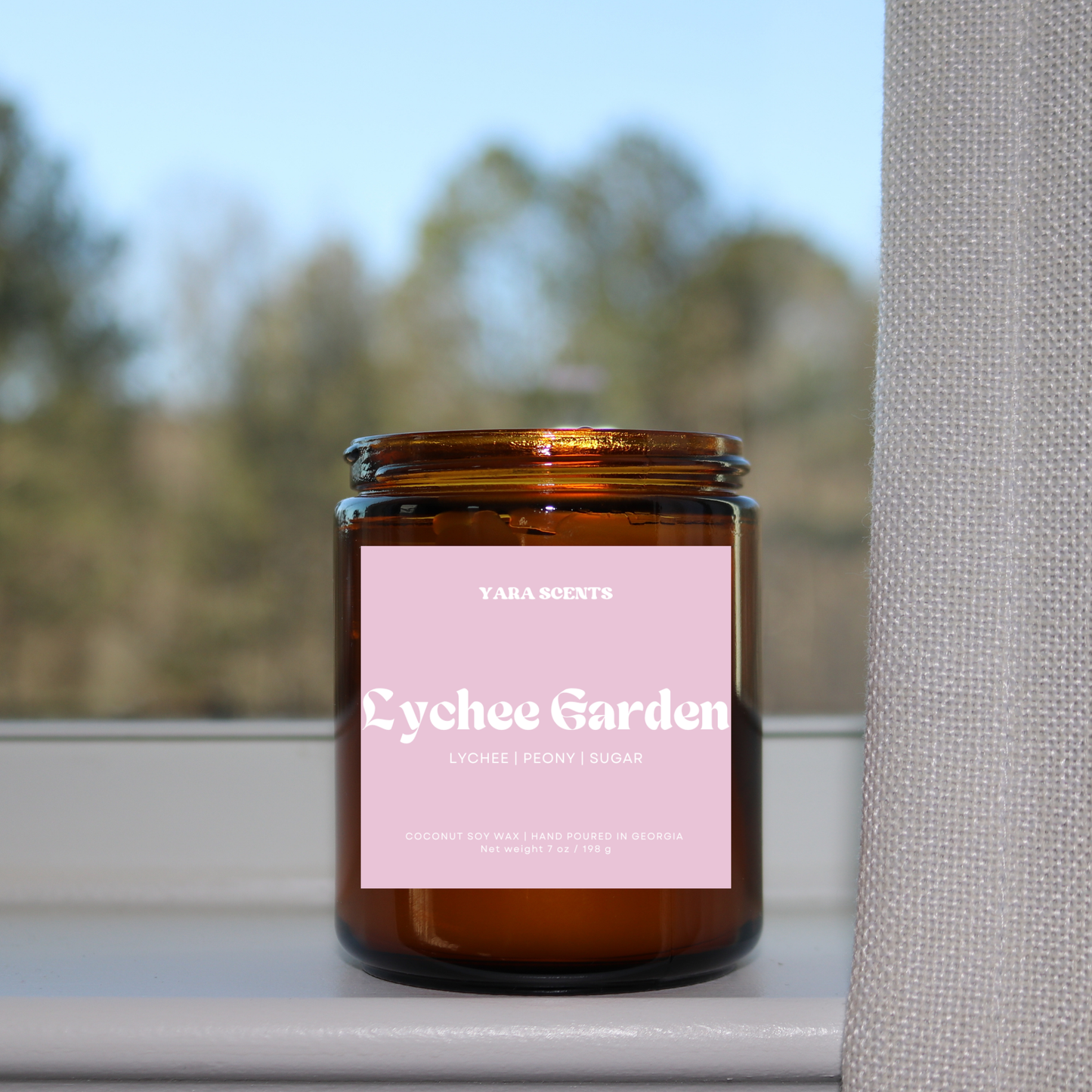 LYCHEE GARDEN | Wood Wick Coconut Soy Candle