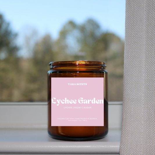 LYCHEE GARDEN | Wood Wick Coconut Soy Candle