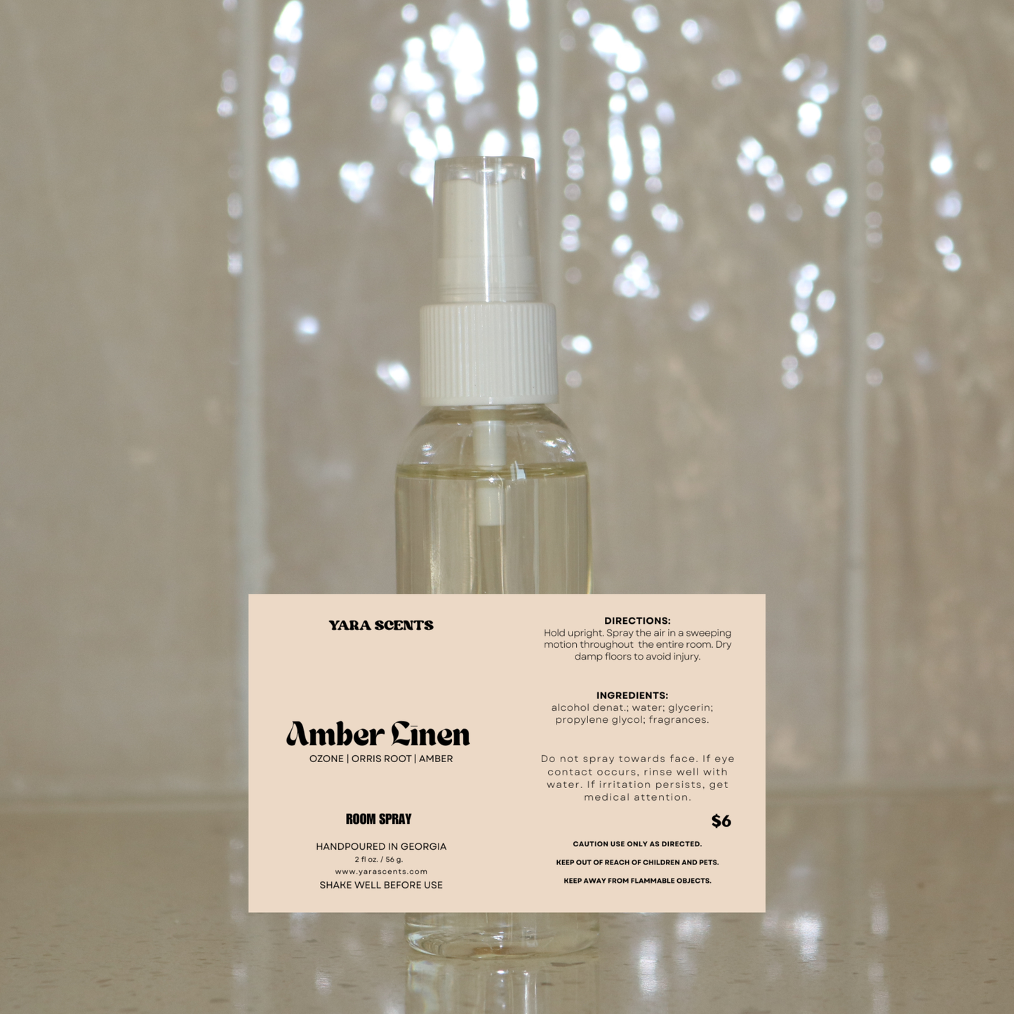 AMBER LINEN Room Spray