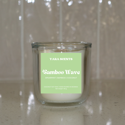 BAMBOO WAVE | Wood Wick Coconut Soy Candle