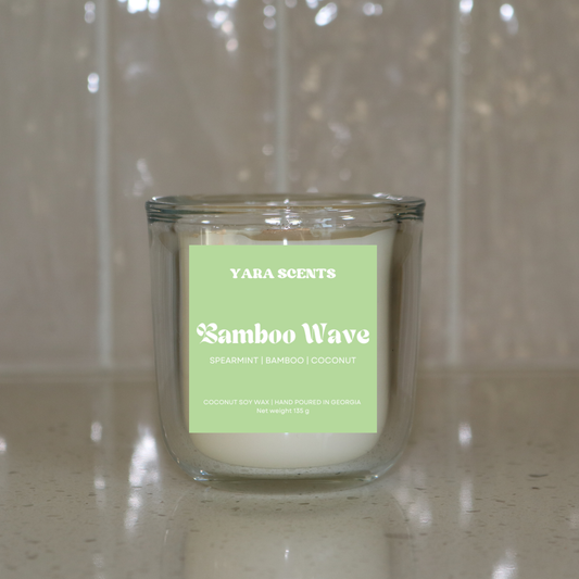 BAMBOO WAVE | Wood Wick Coconut Soy Candle