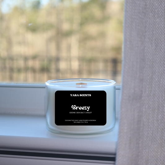 BREEZY | Wood Wick Coconut Soy Candle