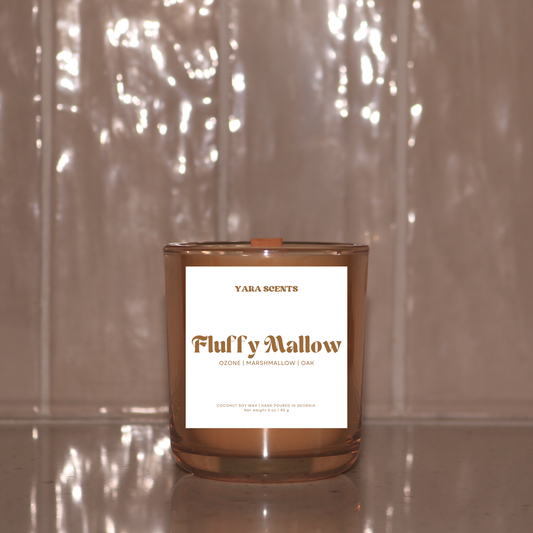 FLUFFY MALLOW | Wood Wick Coconut Soy Candle