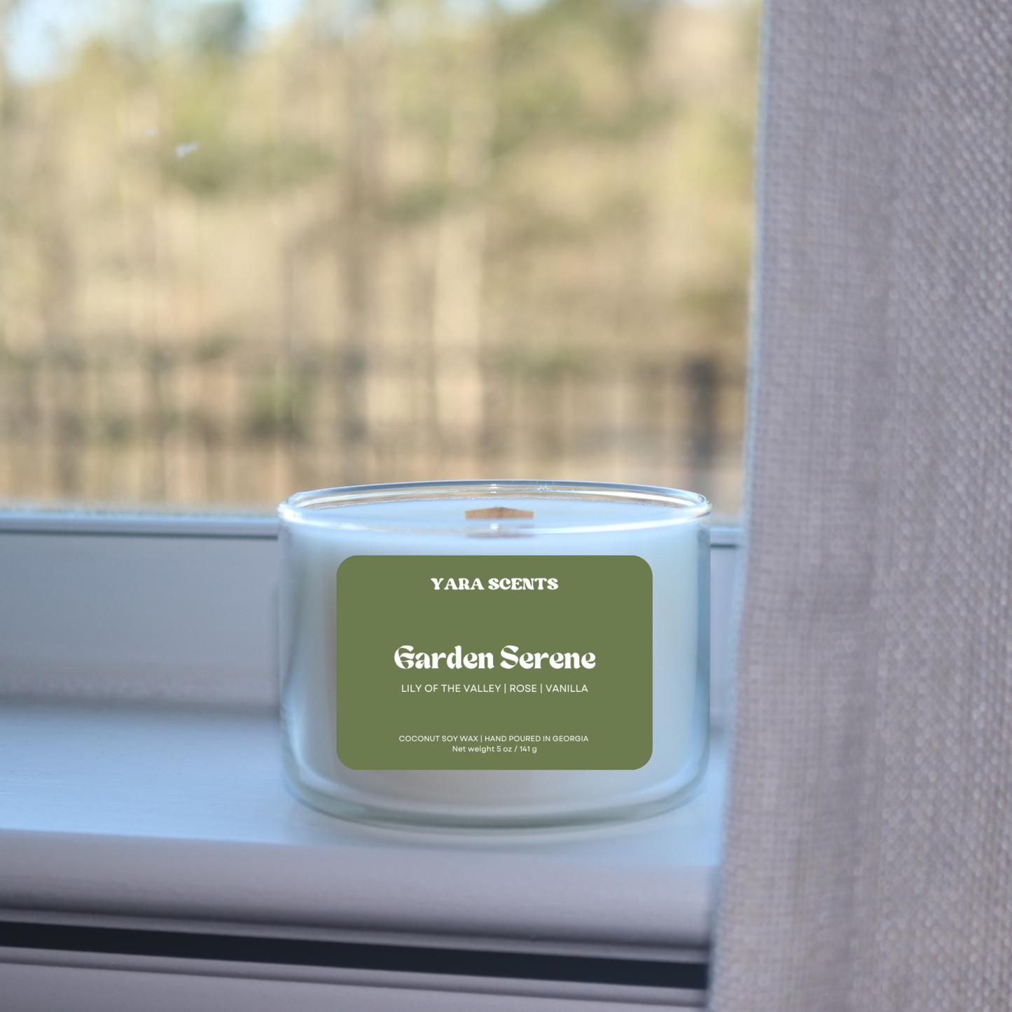 GARDEN SERENE | Wood Wick Coconut Soy Candle