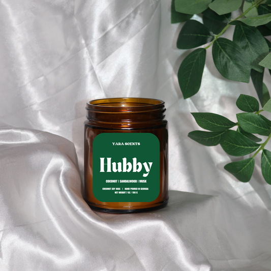 HUBBY | 7 oz. Wood Wick Coconut Soy Candle
