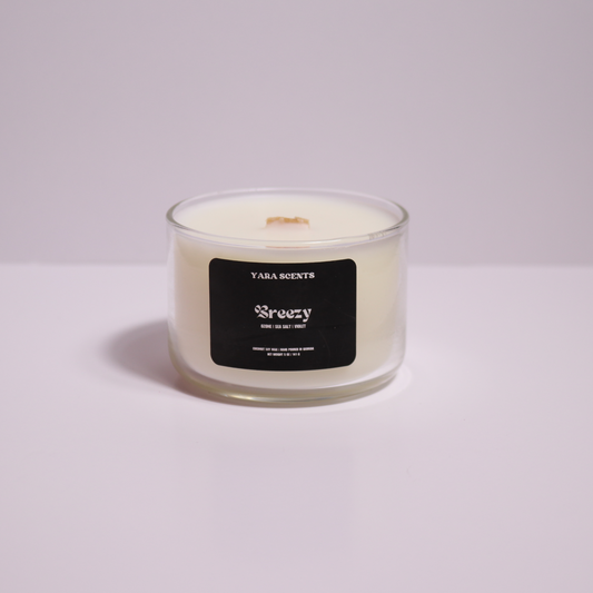 BREEZY | 5 oz. Wood Wick Coconut Soy Candle