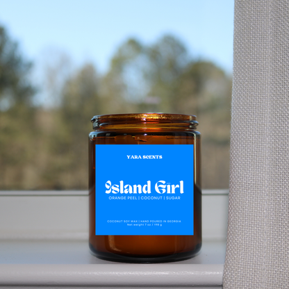 ISLAND GIRL | Wood Wick Coconut Soy Candle