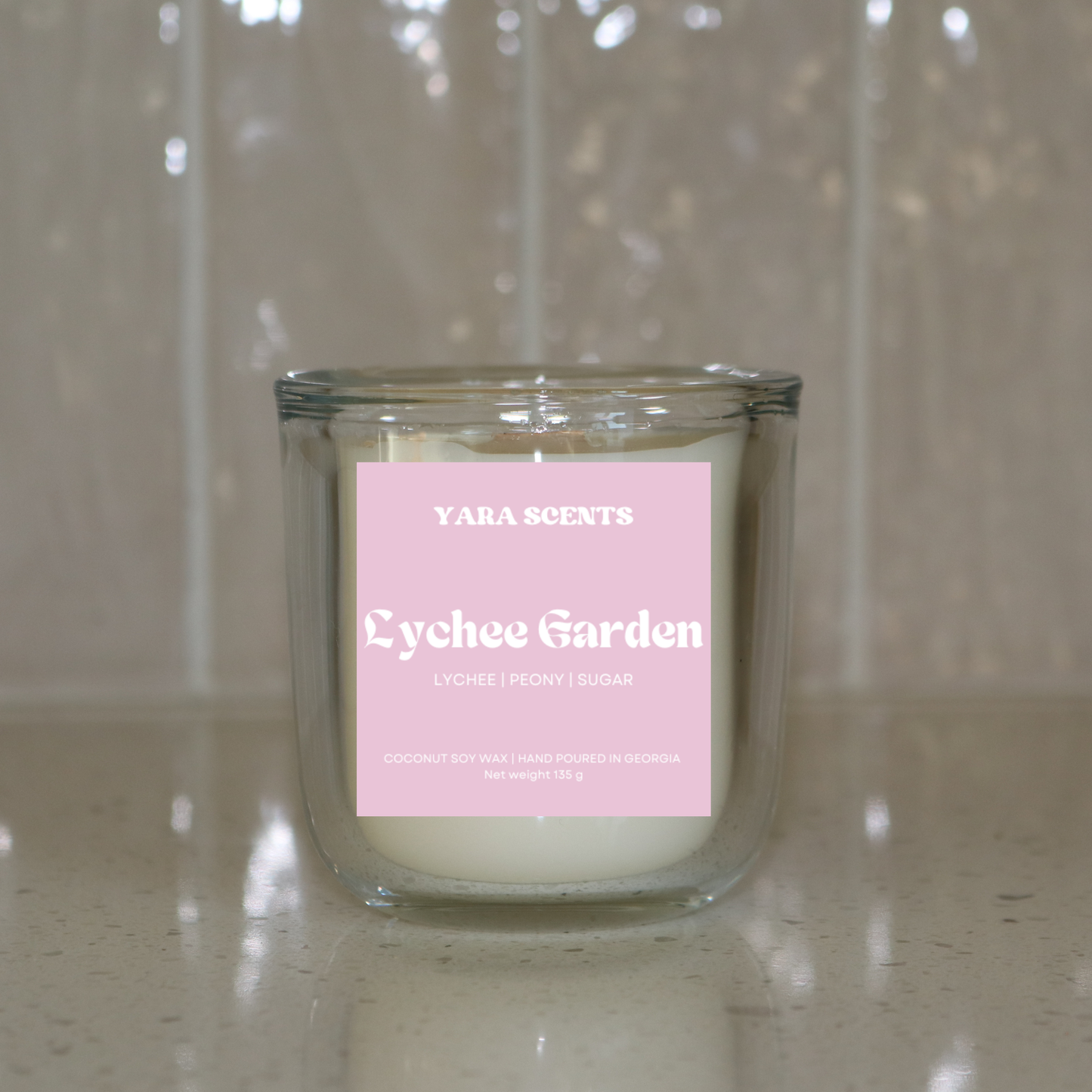 LYCHEE GARDEN | Wood Wick Coconut Soy Candle