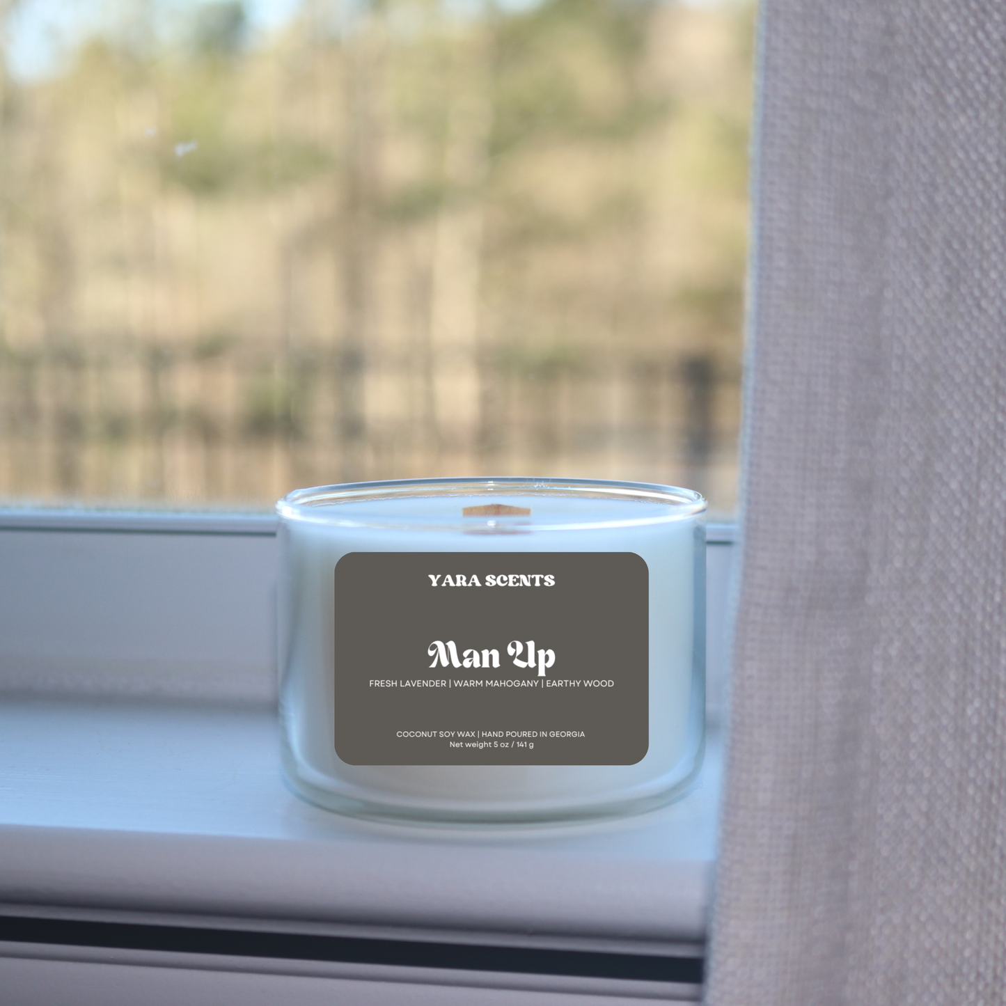 MAN UP | Wood Wick Coconut Soy Candle