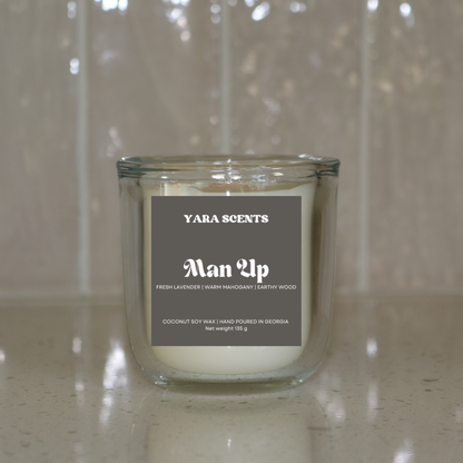 MAN UP | Wood Wick Coconut Soy Candle