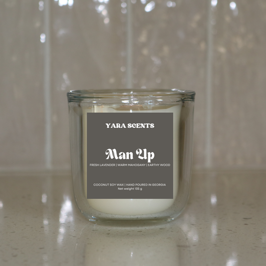 MAN UP | Wood Wick Coconut Soy Candle