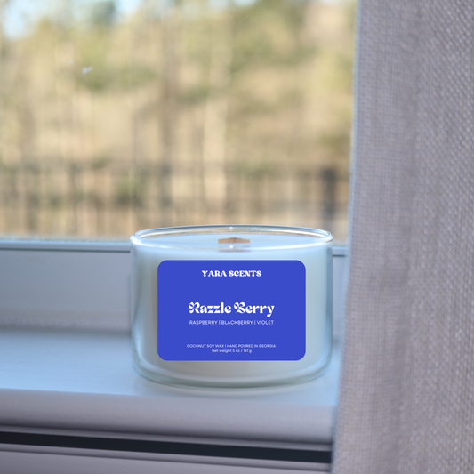 RAZZLE BERRY | Wood Wick Coconut Soy Candle
