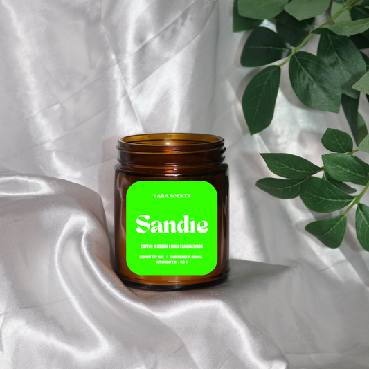 SANDIE | 7 oz. Wood Wick Coconut Soy Candle