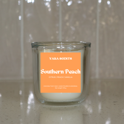 SOUTHERN PEACH | Wood Wick Coconut Soy Candle
