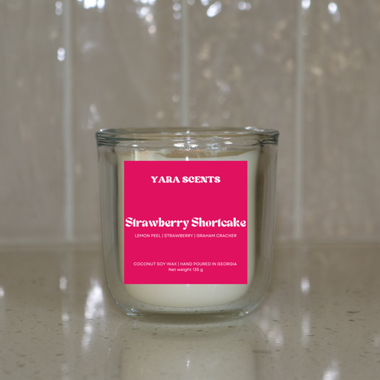 STRAWBERRY SHORTCAKE | Wood Wick Coconut Soy Candle