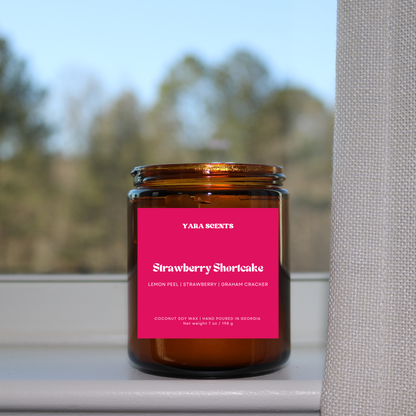 STRAWBERRY SHORTCAKE | Wood Wick Coconut Soy Candle
