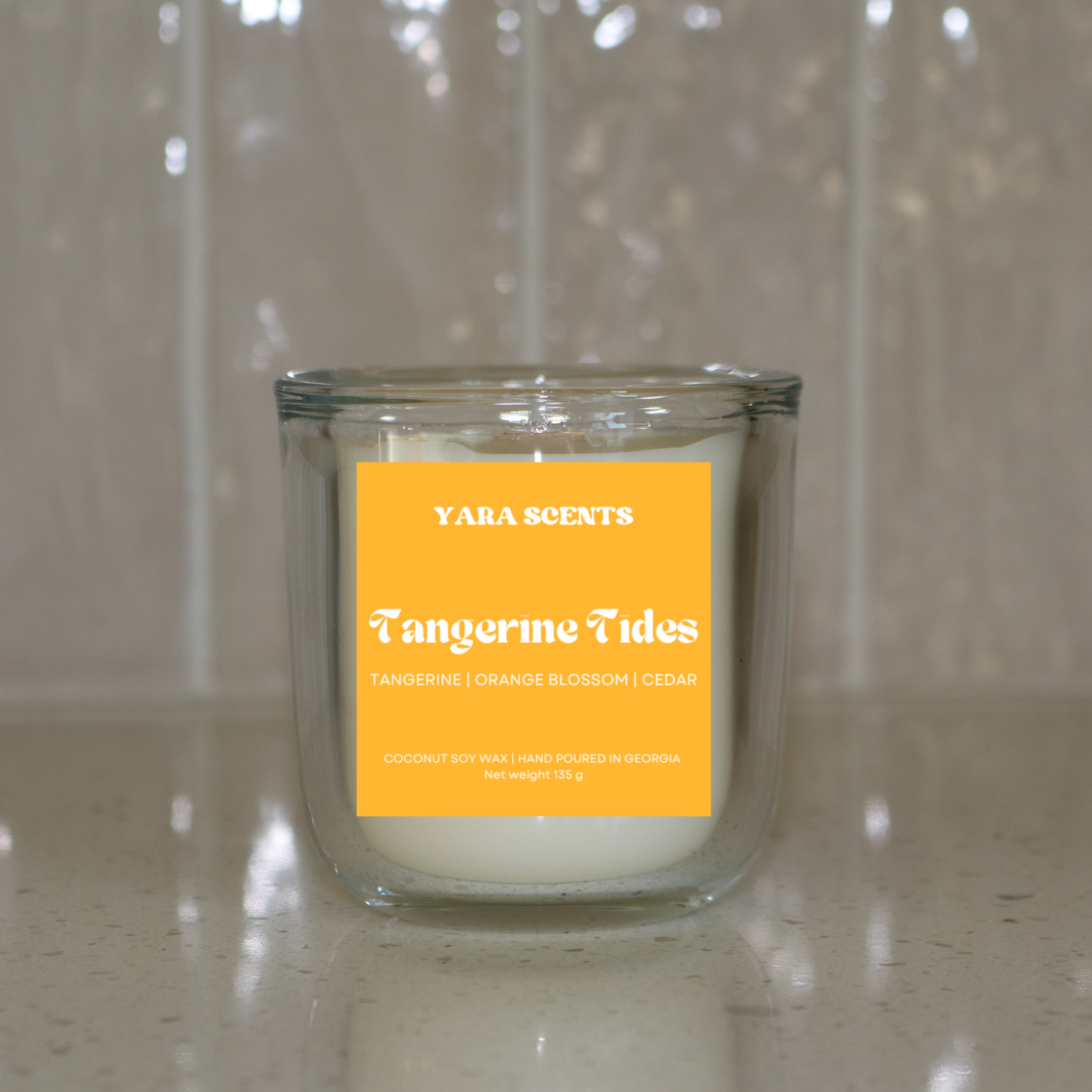 TANGERINE TIDES | Wood Wick Coconut Soy Candle