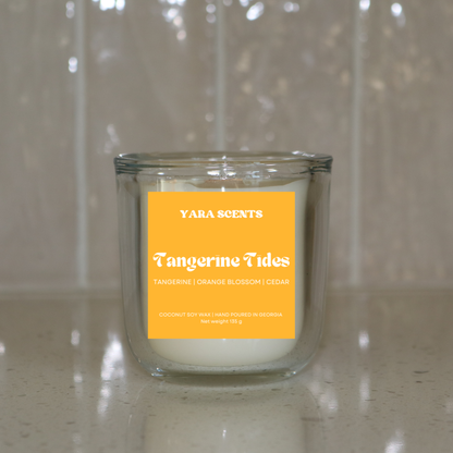 TANGERINE TIDES | Wood Wick Coconut Soy Candle