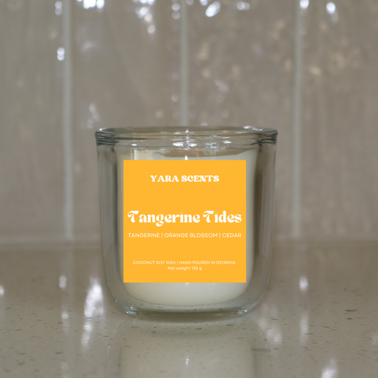 TANGERINE TIDES | Wood Wick Coconut Soy Candle