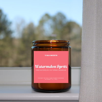 WATERMELON SPRITZ | Wood Wick Coconut Soy Candle